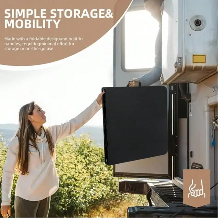 Portable Folding Table With Adjustable Height For Indoor Outdoor Use