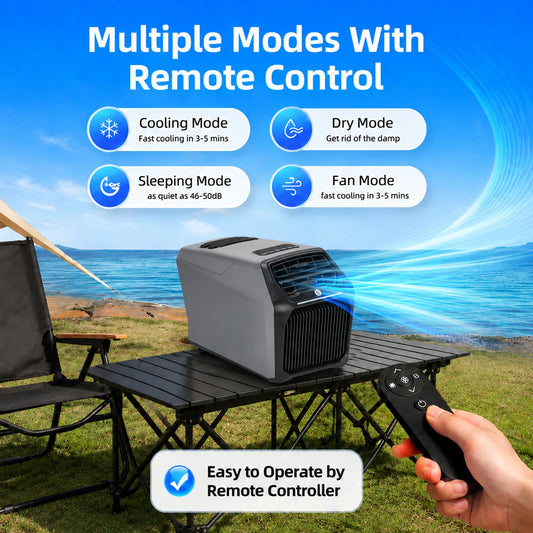 Portable 6800Btu Air Conditioner Cooling Heating For Rv Tent Camping