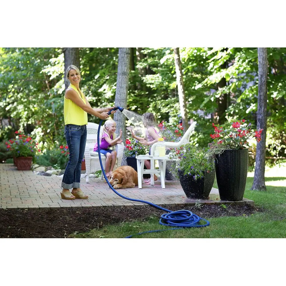 YTYIN ColorStorm Rubber Garden Hose Heavy Duty Kink Resistant