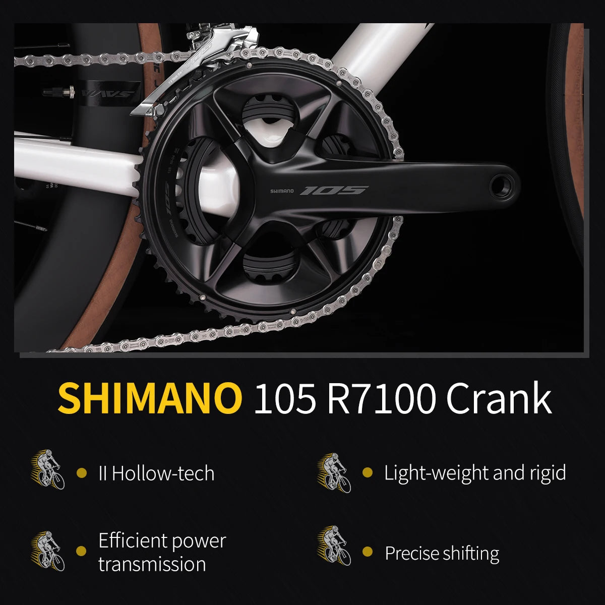 SAVA F20 Carbon Fiber Road Bike With Shimano R7120 24-Speed