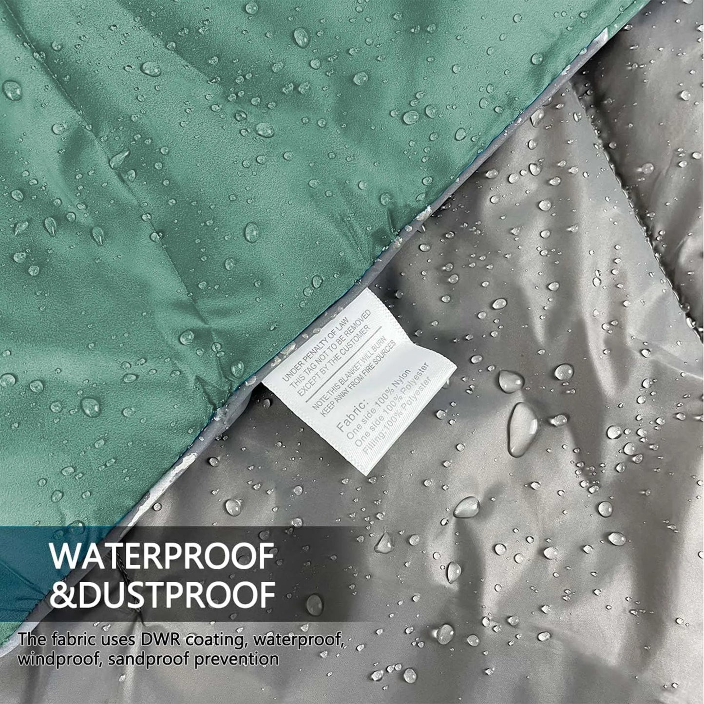 Portable Fluffy Waterproof Camping Blanket With Storage Bag