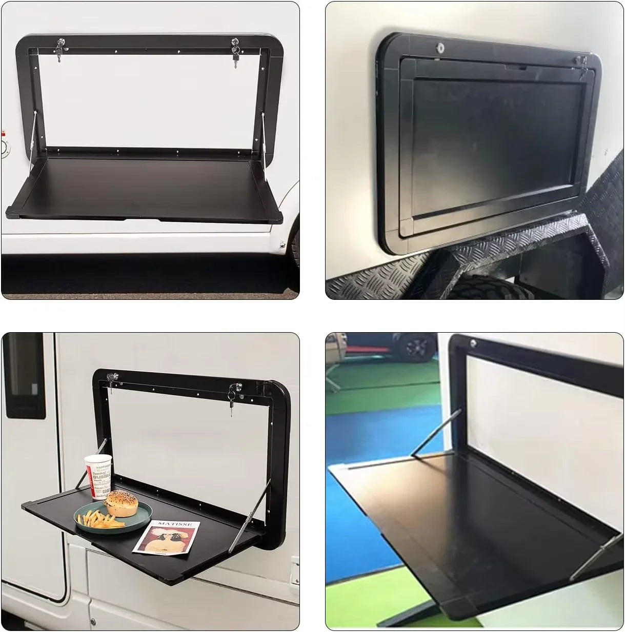 Wall Mounted Folding Table With Locking Switch For RV