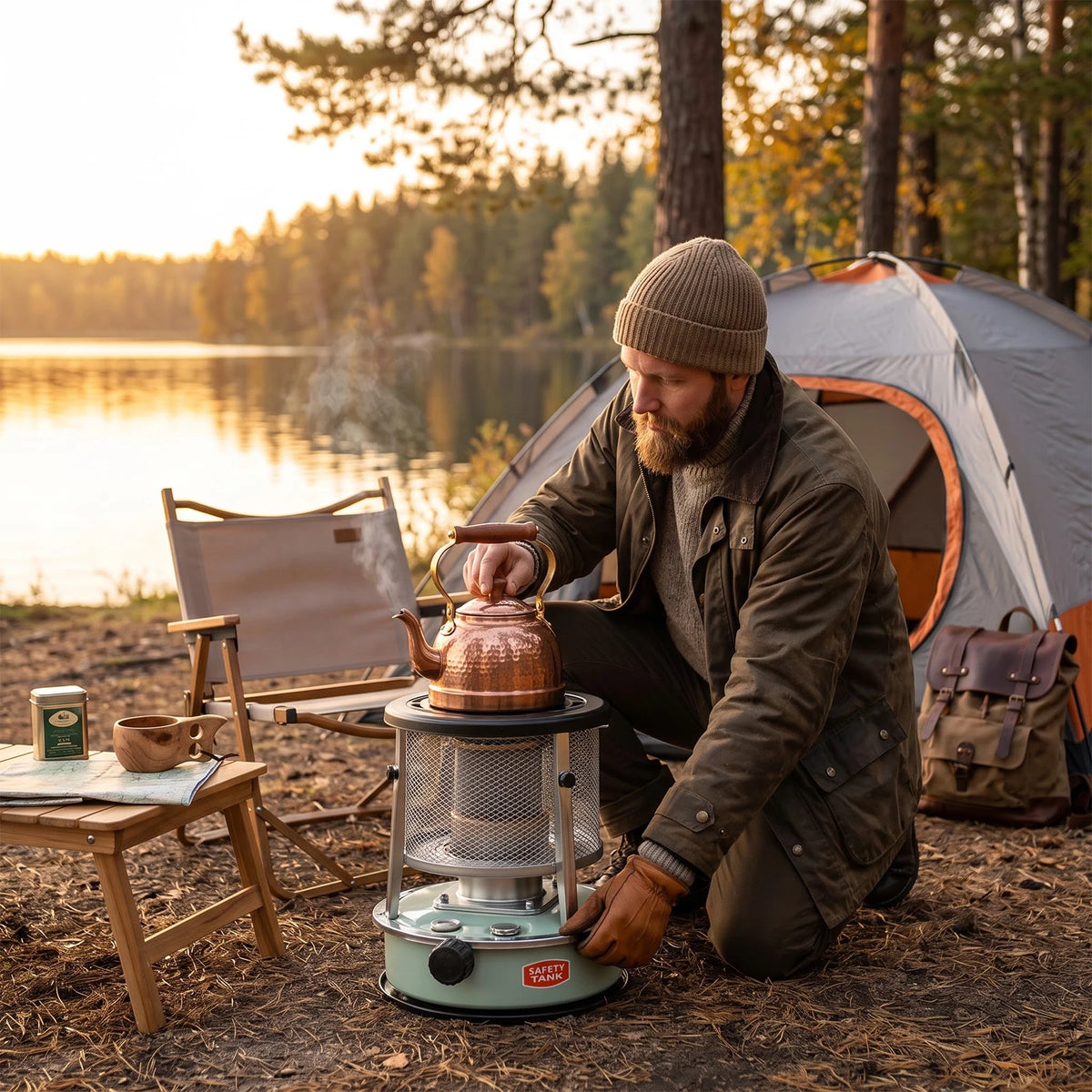Portable Outdoor Kerosene Heater for Camping and Emergency Use
