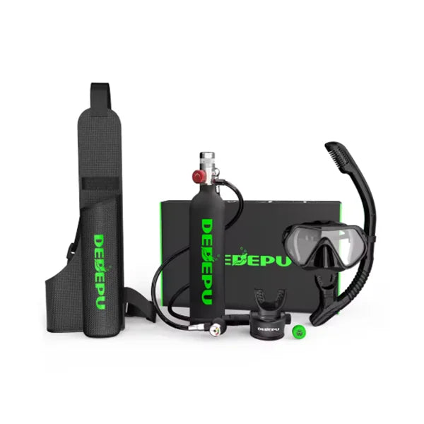 DEDEPU Portable Mini Diving Cylinder With Mask Snorkel Bag
