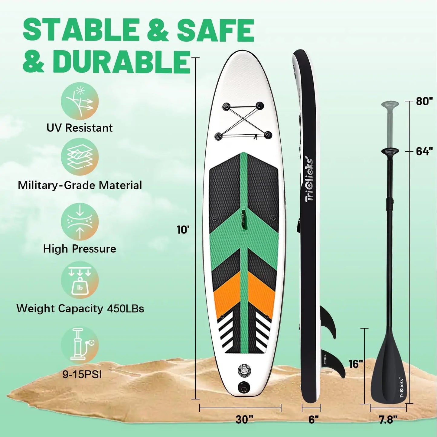 YTYIN Premium Inflatable Stand Up Paddle Board Complete Set