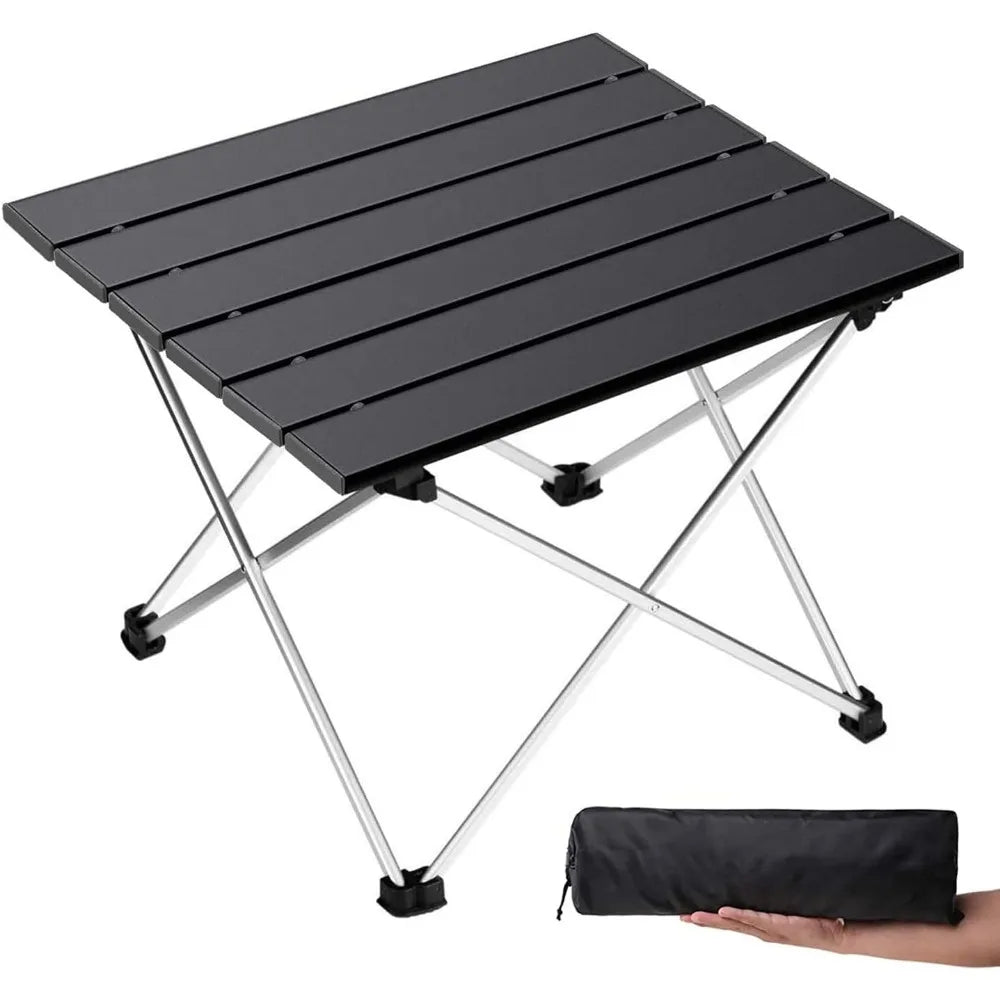 XIUWO Portable Folding Camping Table Aluminum Lightweight Outdoor Picnic