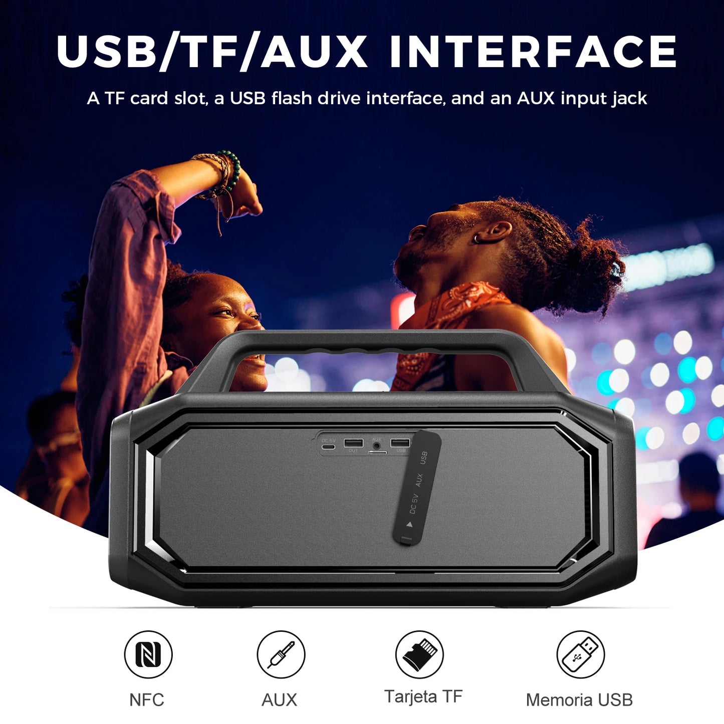 W-King BT261-2 Portable Bluetooth Speaker With Bass Boost