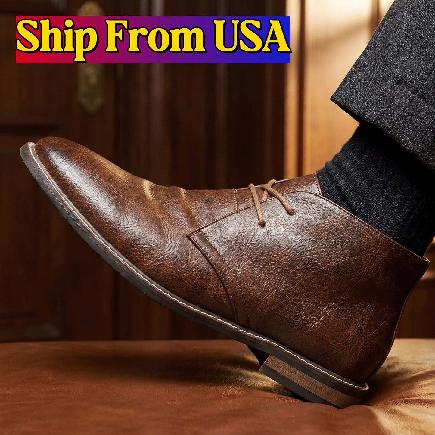 Hecrafted Classic Chukka Desert Boots For Men Fashionable