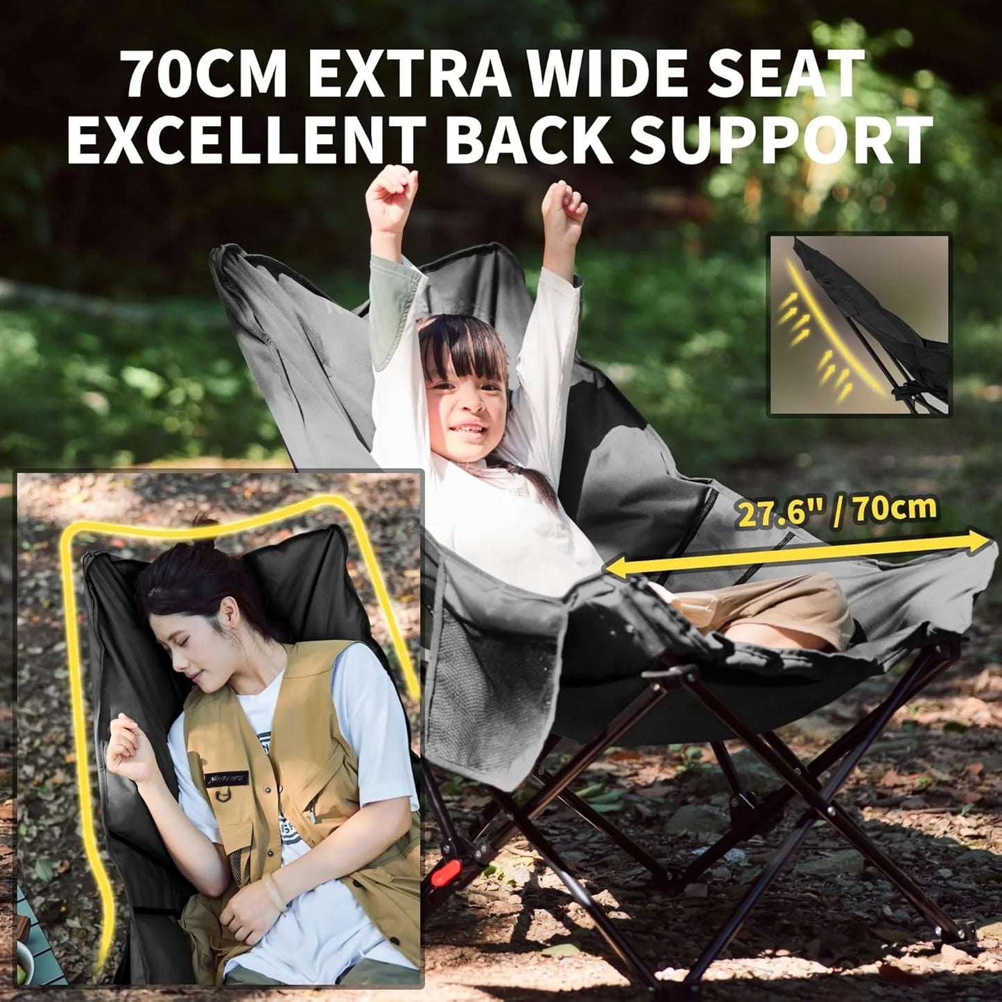 Naturehike Sea Star Recliner Moon Chair Outdoor Folding Camping Chair
