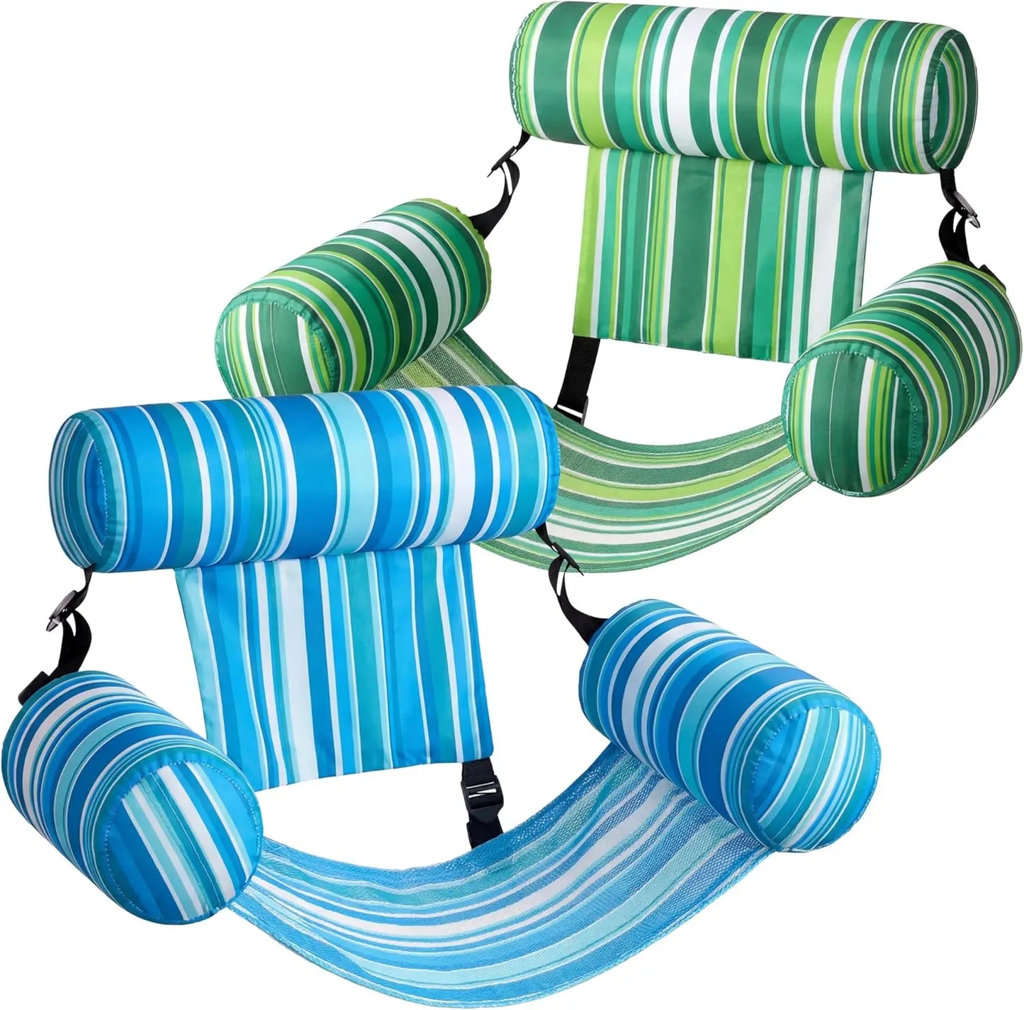 Joyfy Inflatable Pool Chair Float Two Pack For Summer Enjoyment