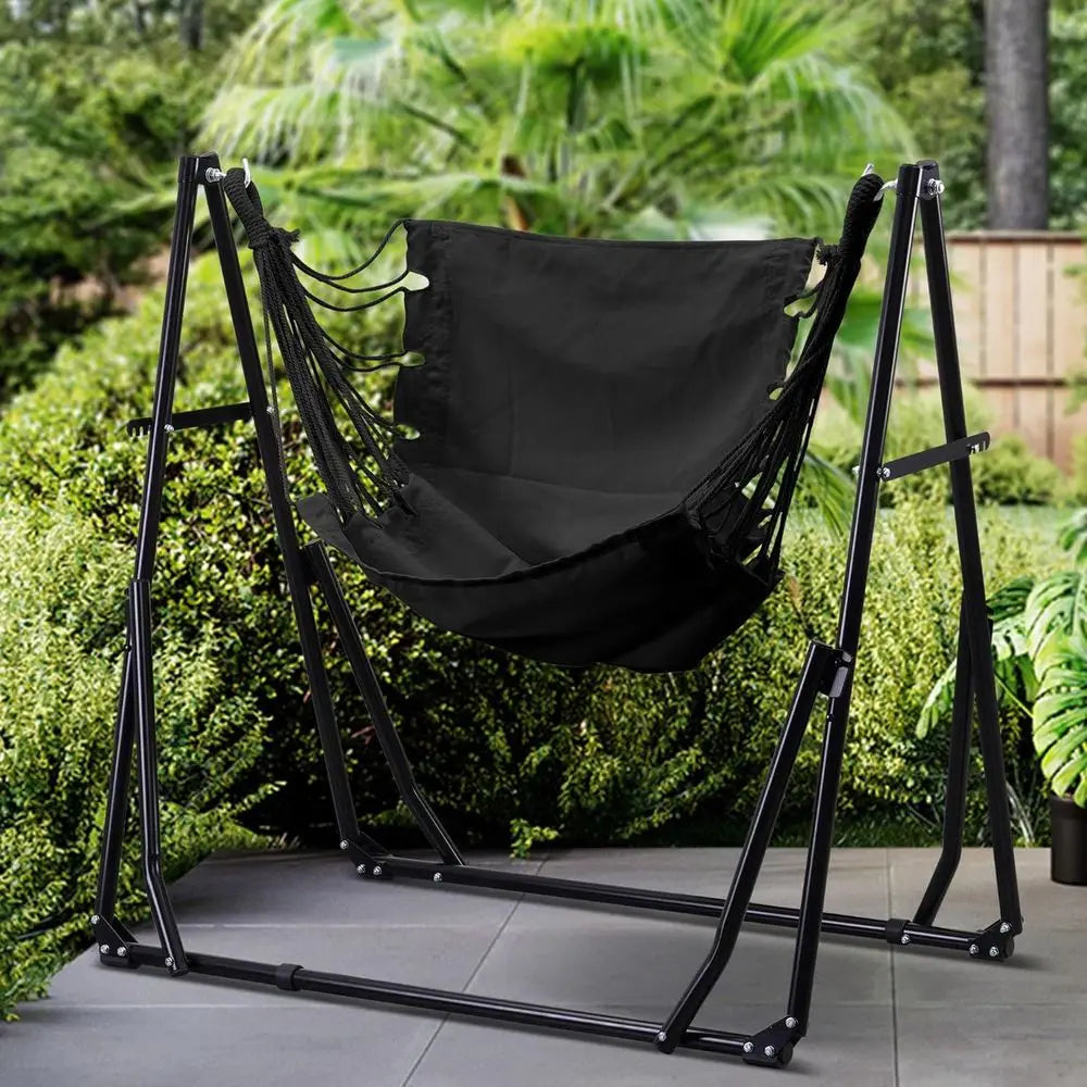 Portable 2 In 1 Hammock And Swinging Chair With Stand