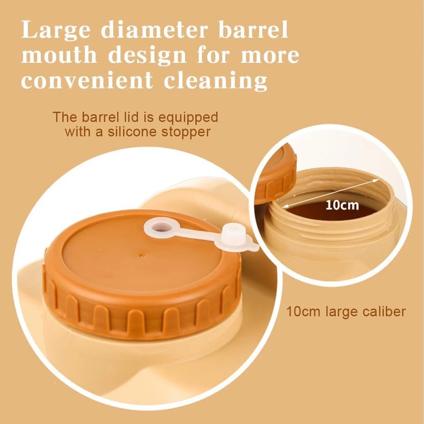 Portable Emergency Water Container With Spigot For Outdoor Camping