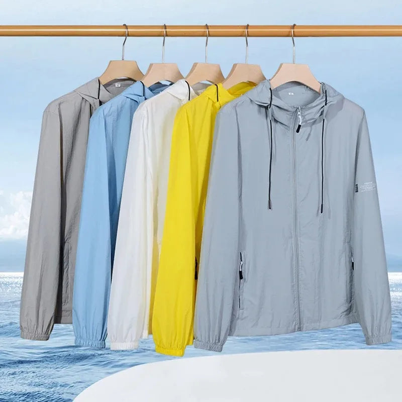 Sun Protection Lightweight Breathable Men UV Outerwear for Summer