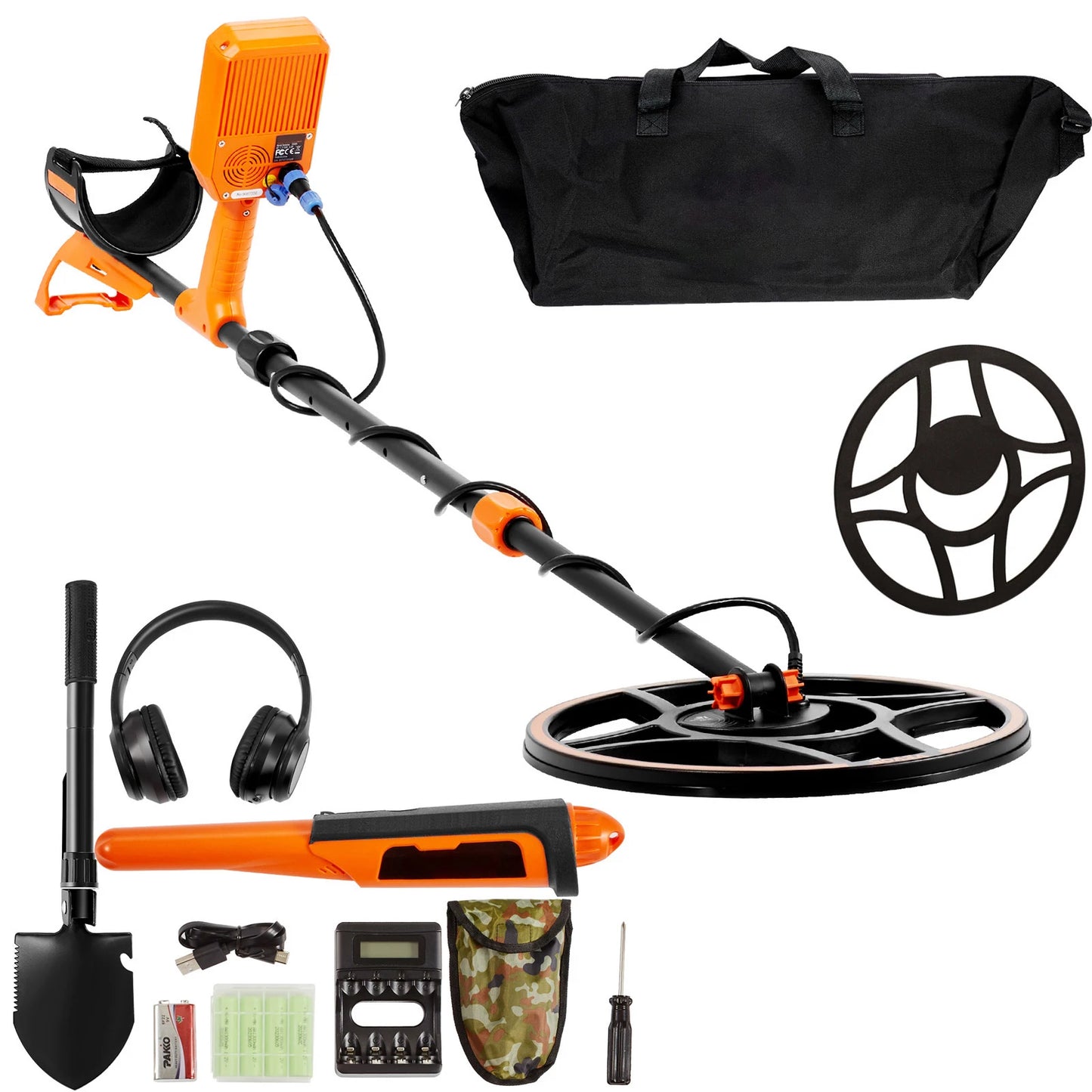 SucceBuy Rechargeable Metal Detector With IP68 Waterproof Coil