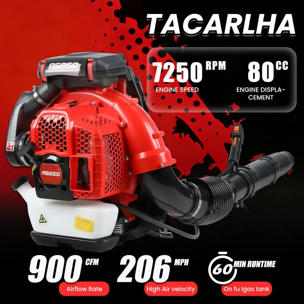 Premium 80CC Two Stroke Gas Backpack Leaf Blower Set