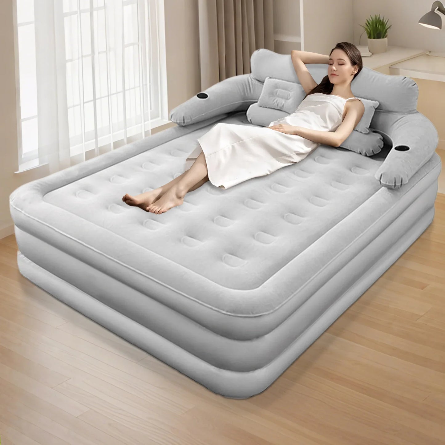 Thickened Automatic Inflatable Camping Mattress With Built In Pump