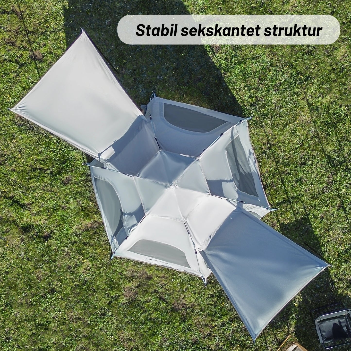 Pakicetus Spherical Hexagonal Camping Tent Quick Set Design Mesh Vent