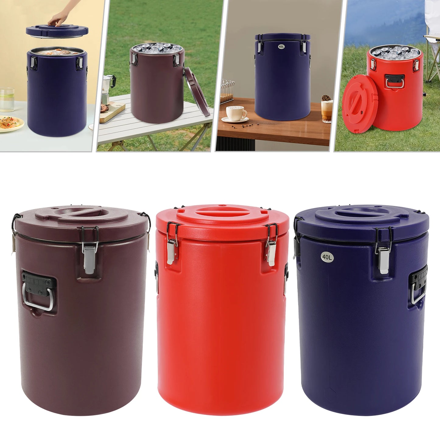 Bymaocar Stainless Steel Insulated Soup Container For Parties