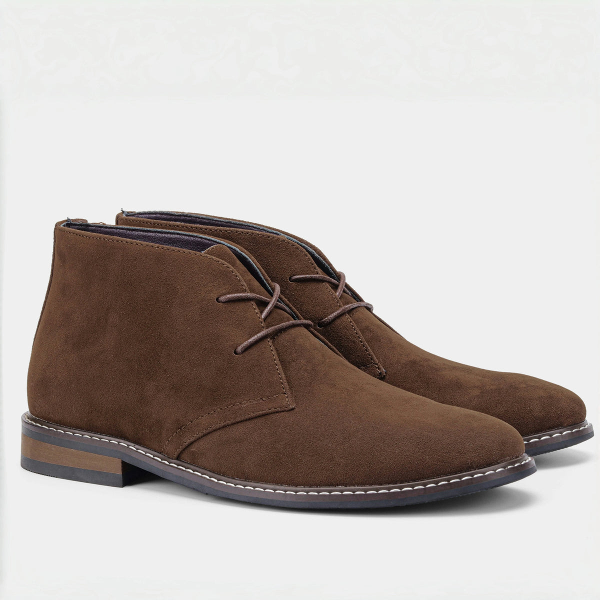 Hecrafted Men's Suede Chukka Desert Boots Casual Lace Up