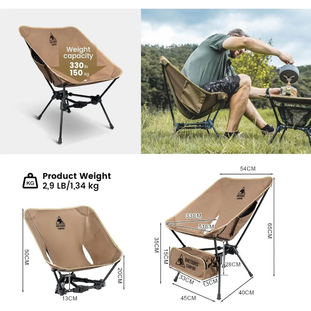 XIUWO Ultralight Foldable Camping Chair For Hiking And Backpacking
