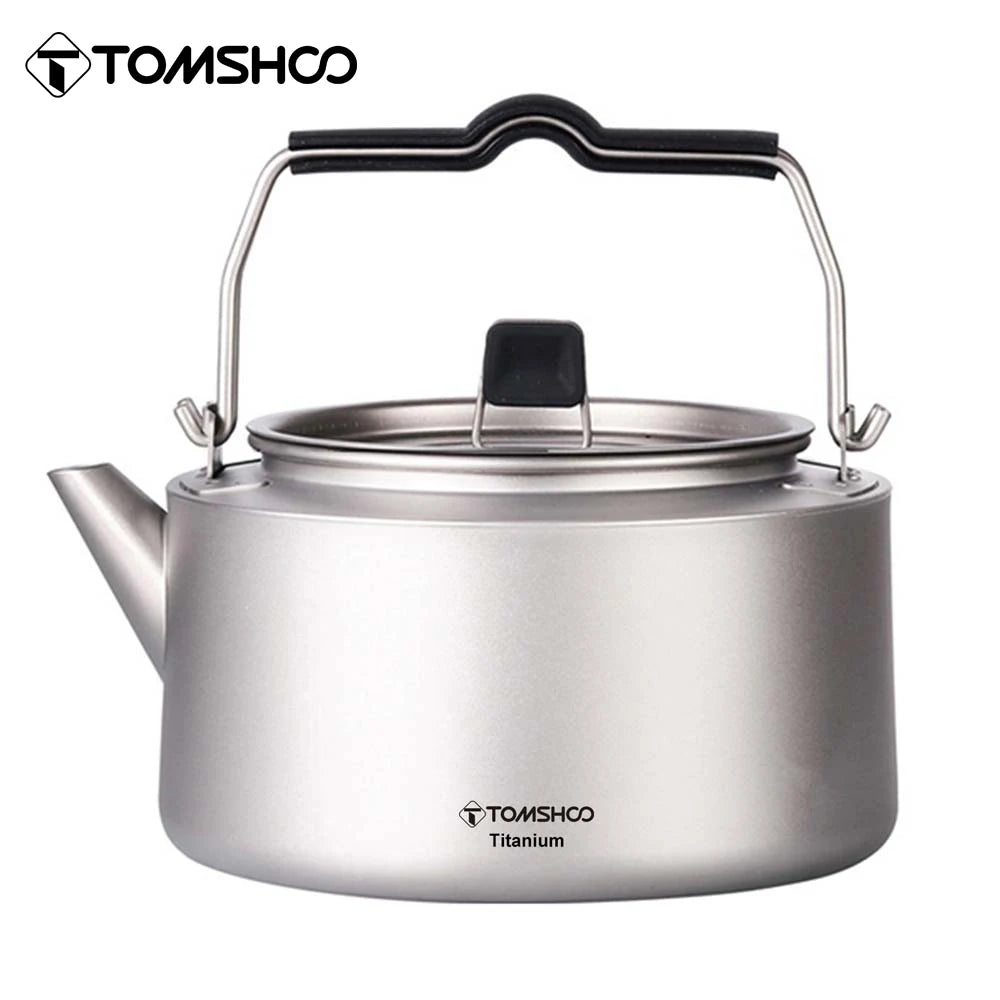 Ultralight Titanium Camping Kettle For Outdoor Travel And Coffee