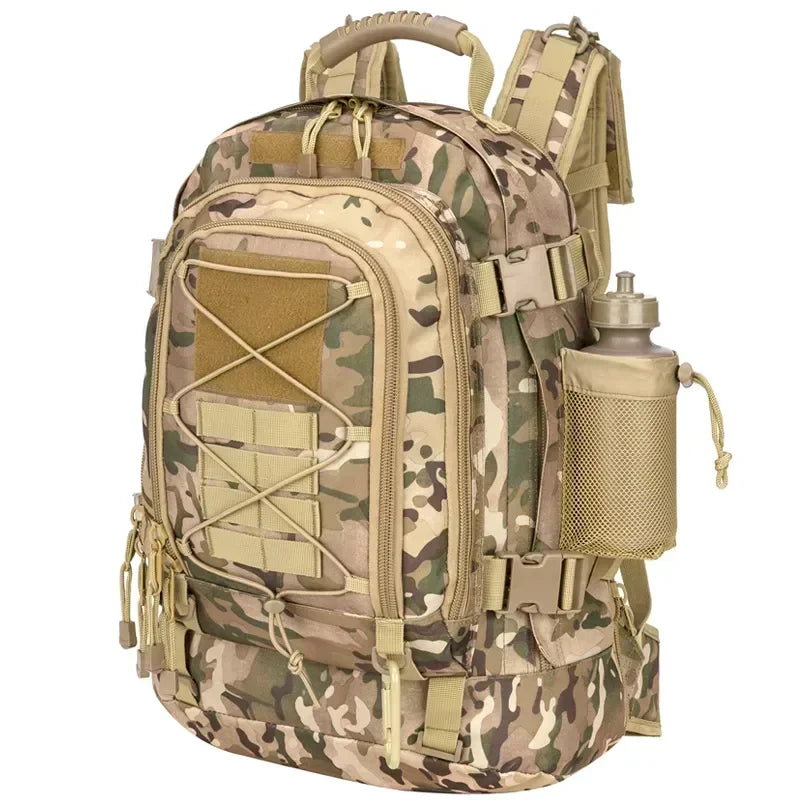 Water Resistant Nylon Tactical Backpack For Outdoor Hiking And Travel