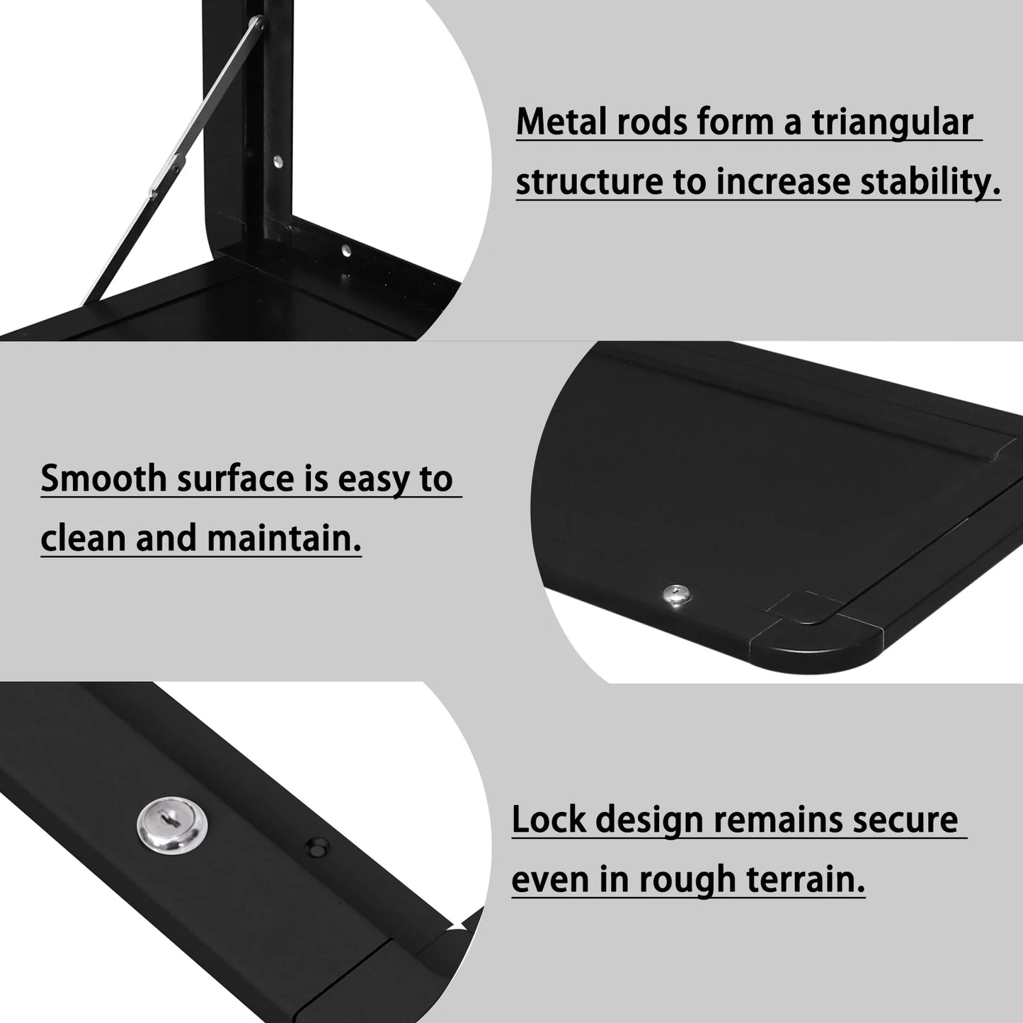 Wall Mounted Folding Table With Locking Switch For RV
