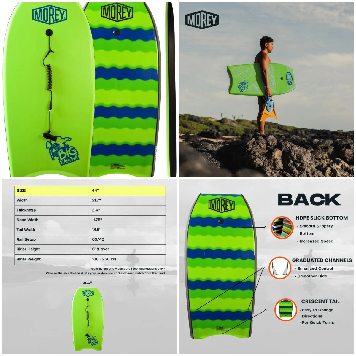 Big Kahuna 44 Bodyboard For Tall Riders Original