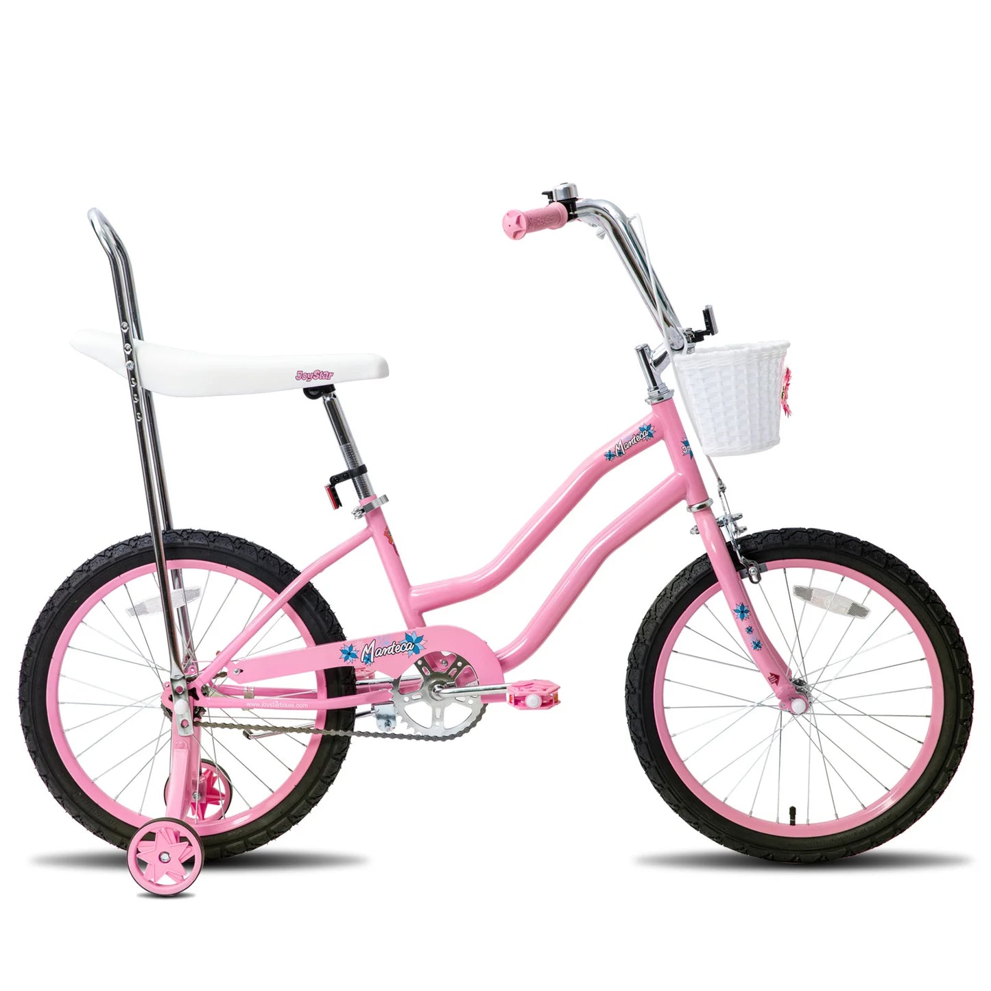 Joystar Girls Bike With Training Wheels Handbrake Coaster Brake