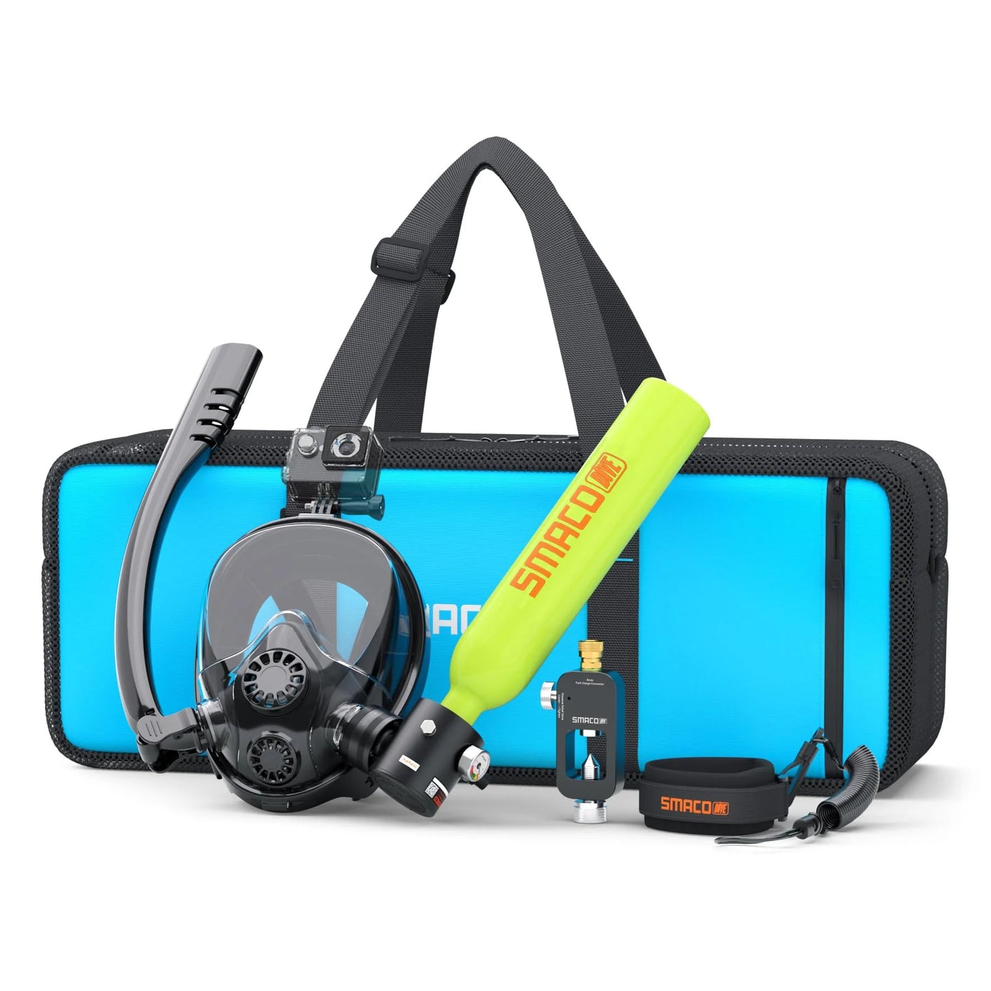 Smaco S300 0.5L Scuba Tank Snorkel Mask Portable Diving Gear