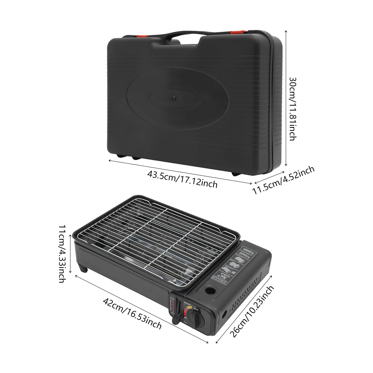 Bymaocar Outdoor Gas Barbecue Grill Tabletop Stove