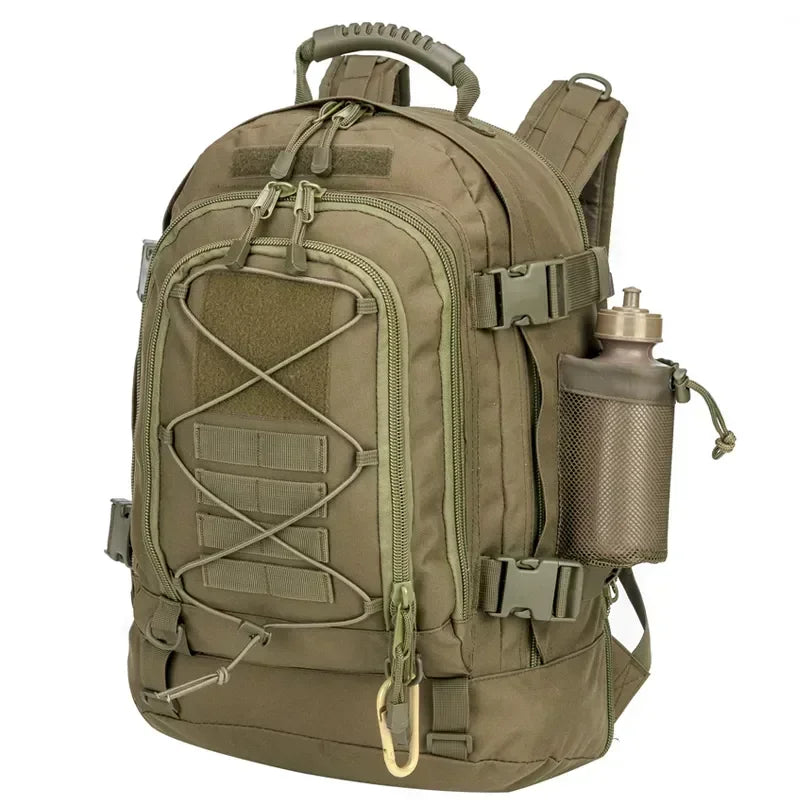 Water Resistant Nylon Tactical Backpack For Outdoor Hiking And Travel