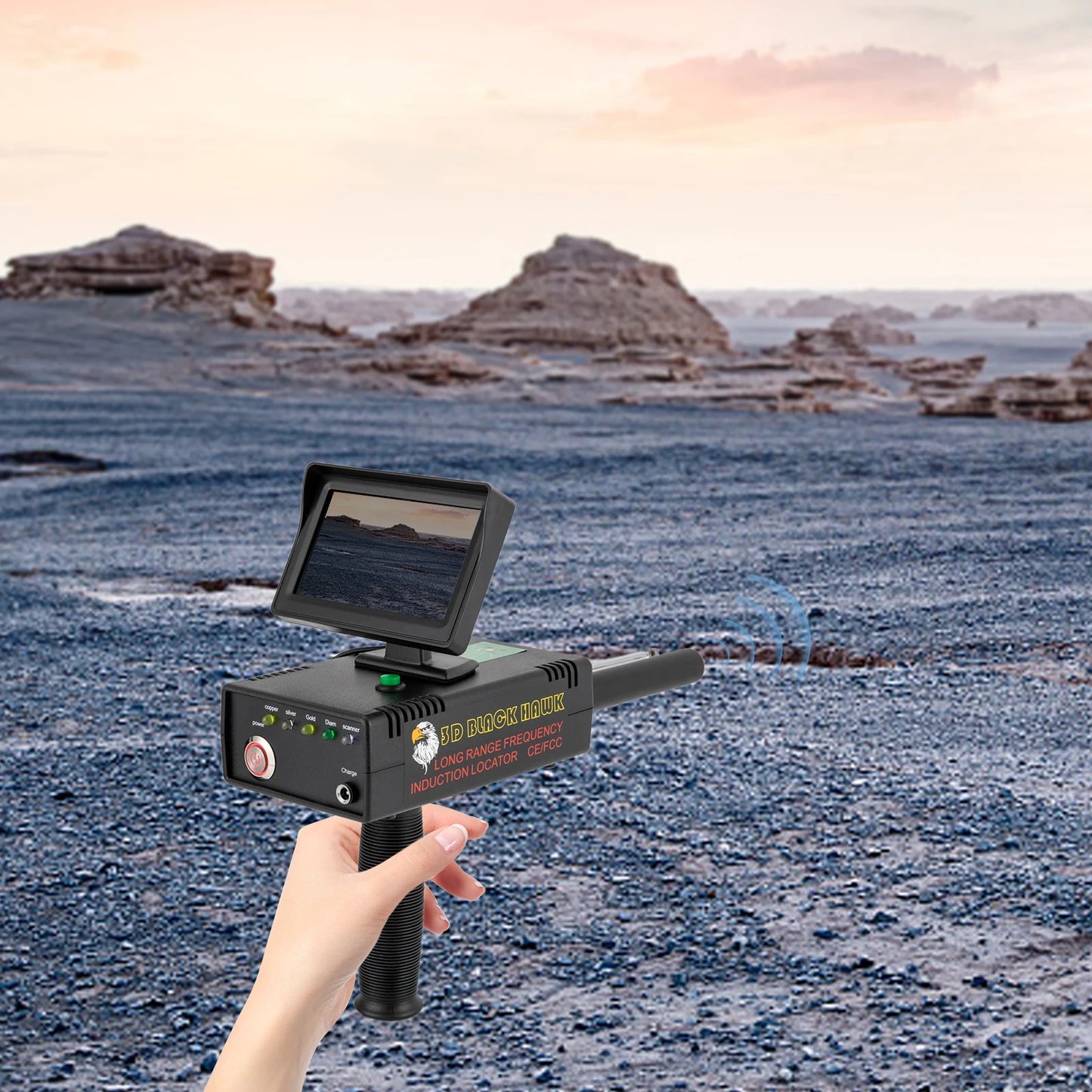 Metal Detector 1200m Range Metal Finder Rechargeable Treasure Hunter for Gold Silver Copper Metal Gold Detector