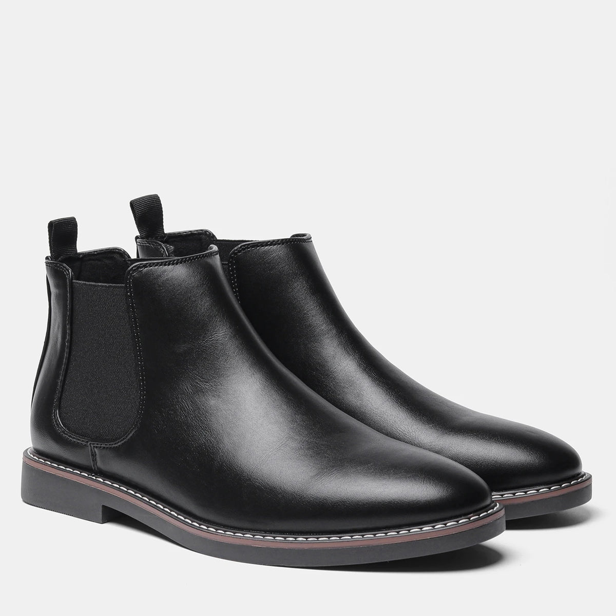 Hecrafted Mens Chelsea Ankle Boots With Elastic Comfort Fit