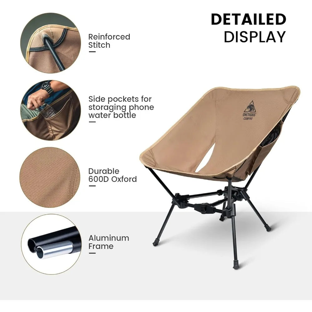 XIUWO Ultralight Foldable Camping Chair For Hiking And Backpacking