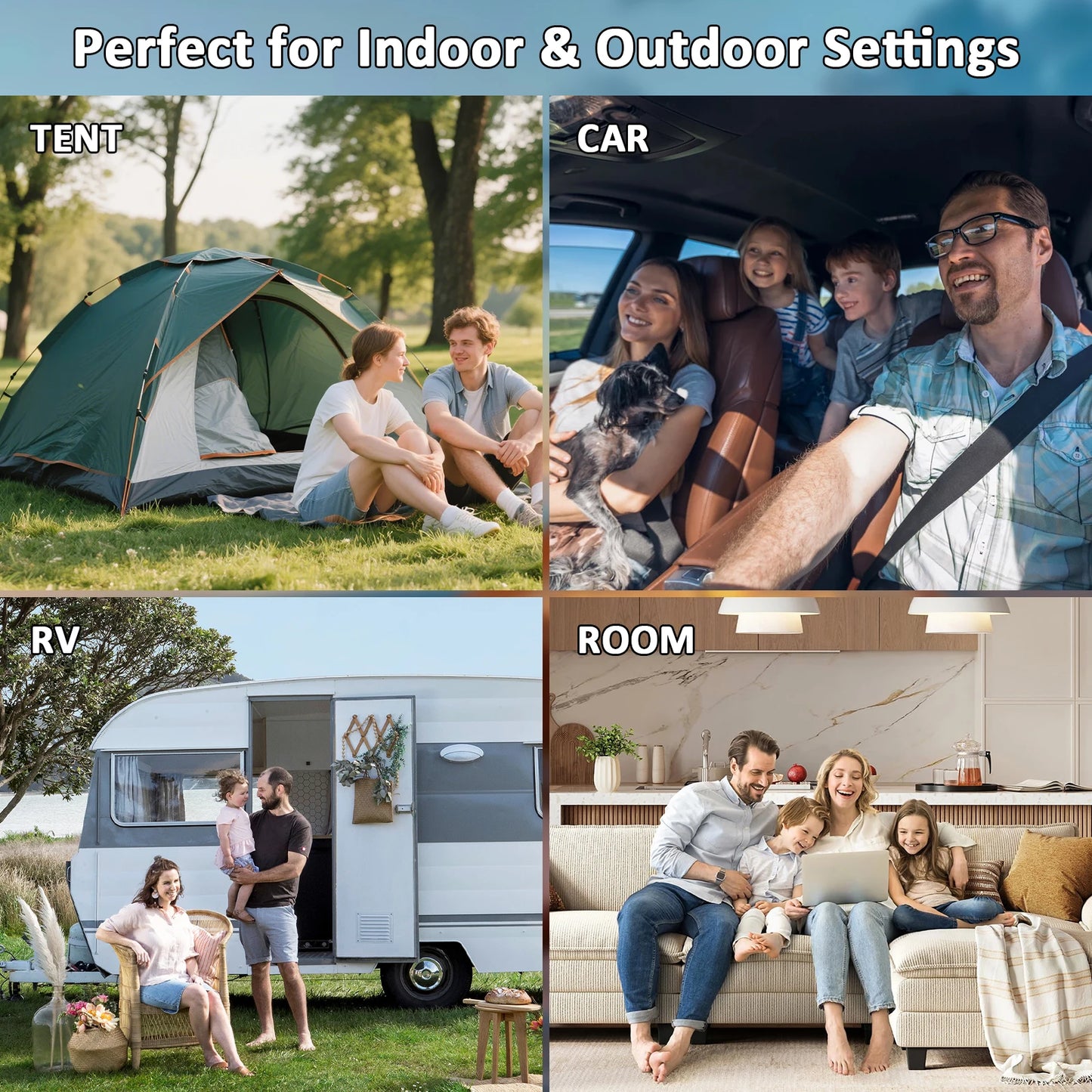 Portable 6800Btu Air Conditioner Cooling Heating For Rv Tent Camping