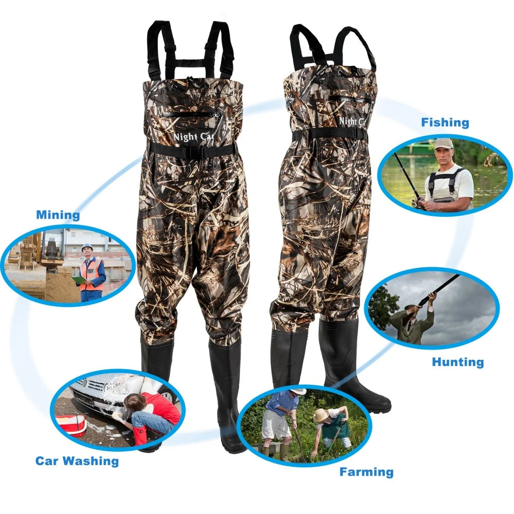 Night Cat Waterproof Chest Waders For Men And Women Breathable