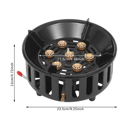 Rolled Steel Portable Camping Stove 72000BTU Windproof Cooker