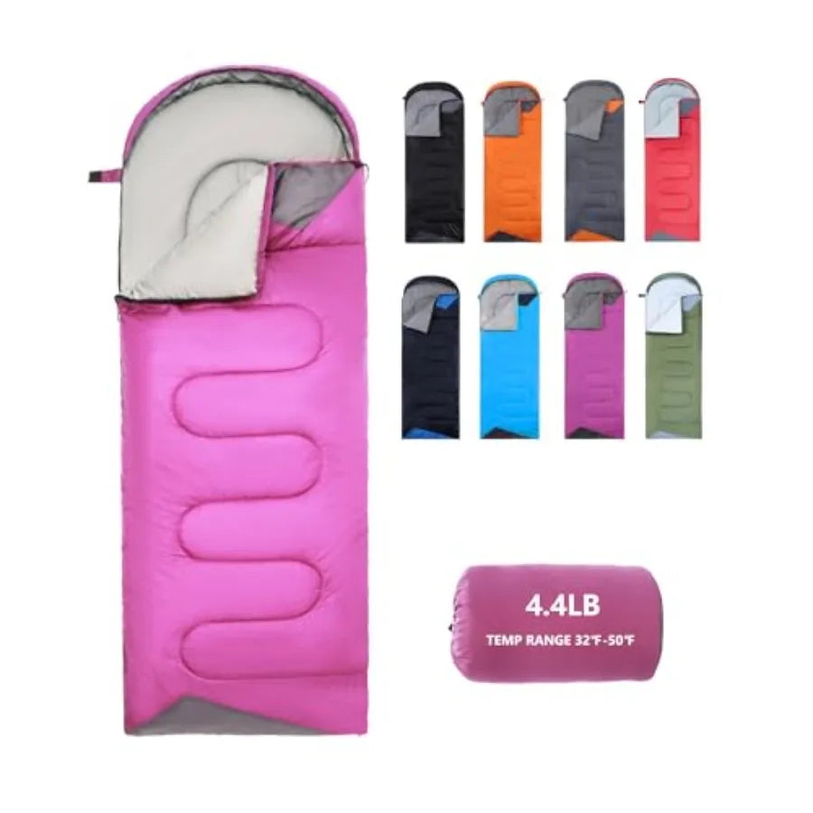 Sleeping Bags for Adults Backpacking Lightweight Waterproof- Cold Weather Sleeping Bag for Girls Boys Mens for Warm Camping Hik