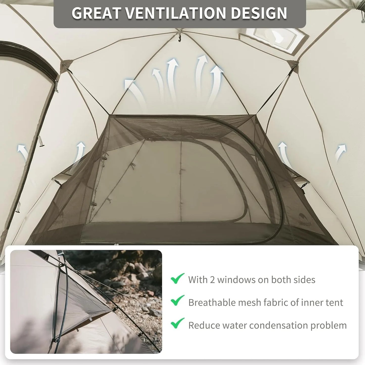 Naturehike Massif Hot Tent Stove Jack 4 Season Two Person