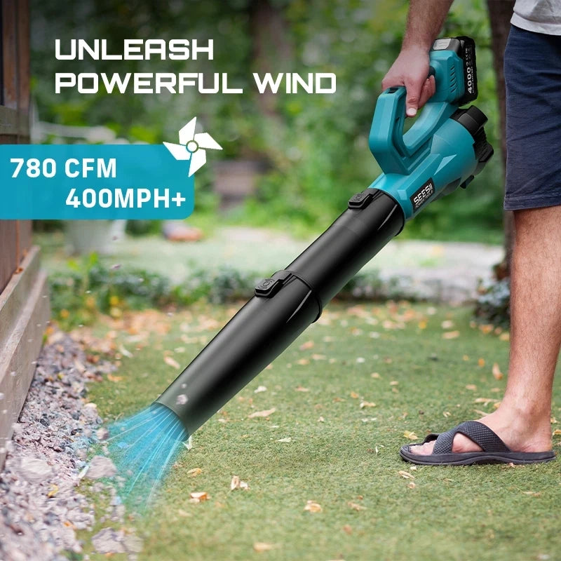 Seesii Cordless Brushless Leaf Blower With Battery Pack