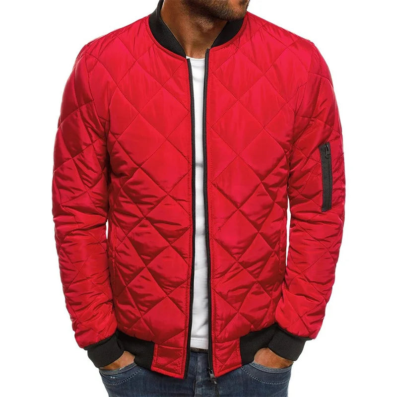 Winter Vintage Flight Mesh Baseball Collar Jacket For Men