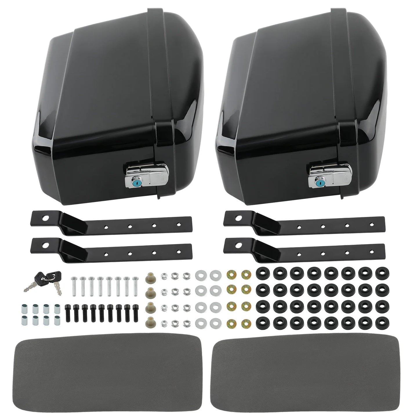 Universal Motorcycle Saddlebags With Locking System