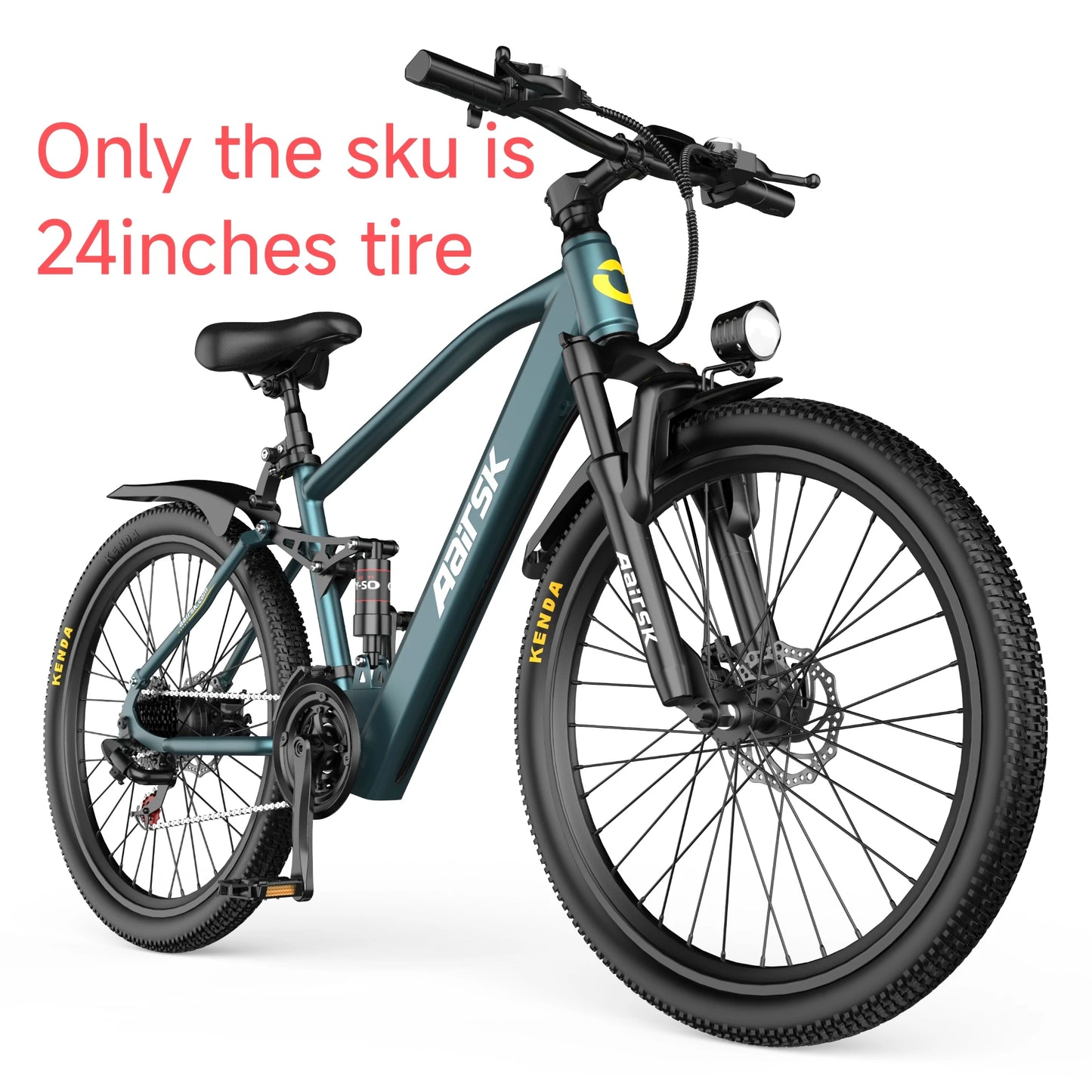 EOEOTWO Electric Mountain Bike 1500W Peak Motor 34MPH