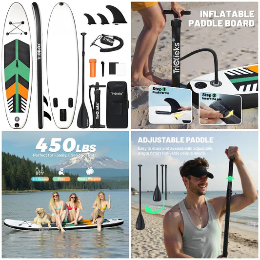 YTYIN Premium Inflatable Stand Up Paddle Board Complete Set