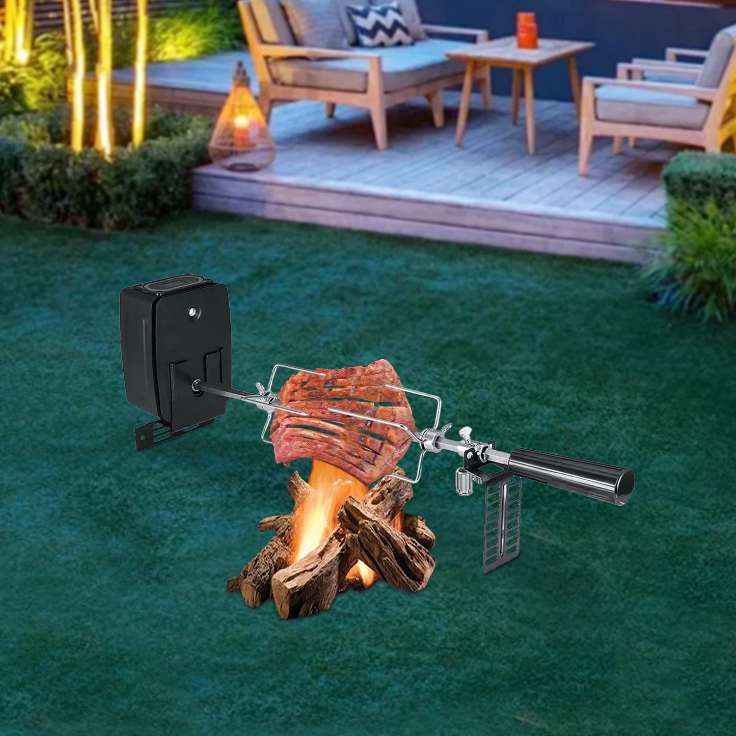 Automatic Electric Rotisserie Grill For Whole Pigs 360 Rotation