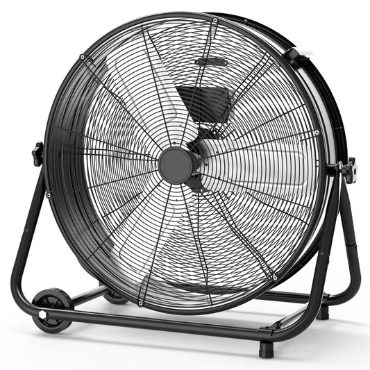 Acekool Industrial Drum Fan High Velocity Floor Fan Three Speed