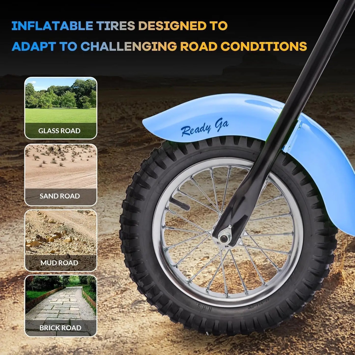 HiMISS Kids Electric Dirt Bike 24V 250W Two Speed Offroad