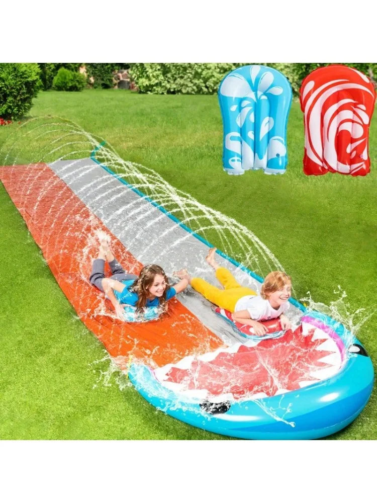 Joyfy Summer Water Slide With Dual Inflatable Boards For Everyone