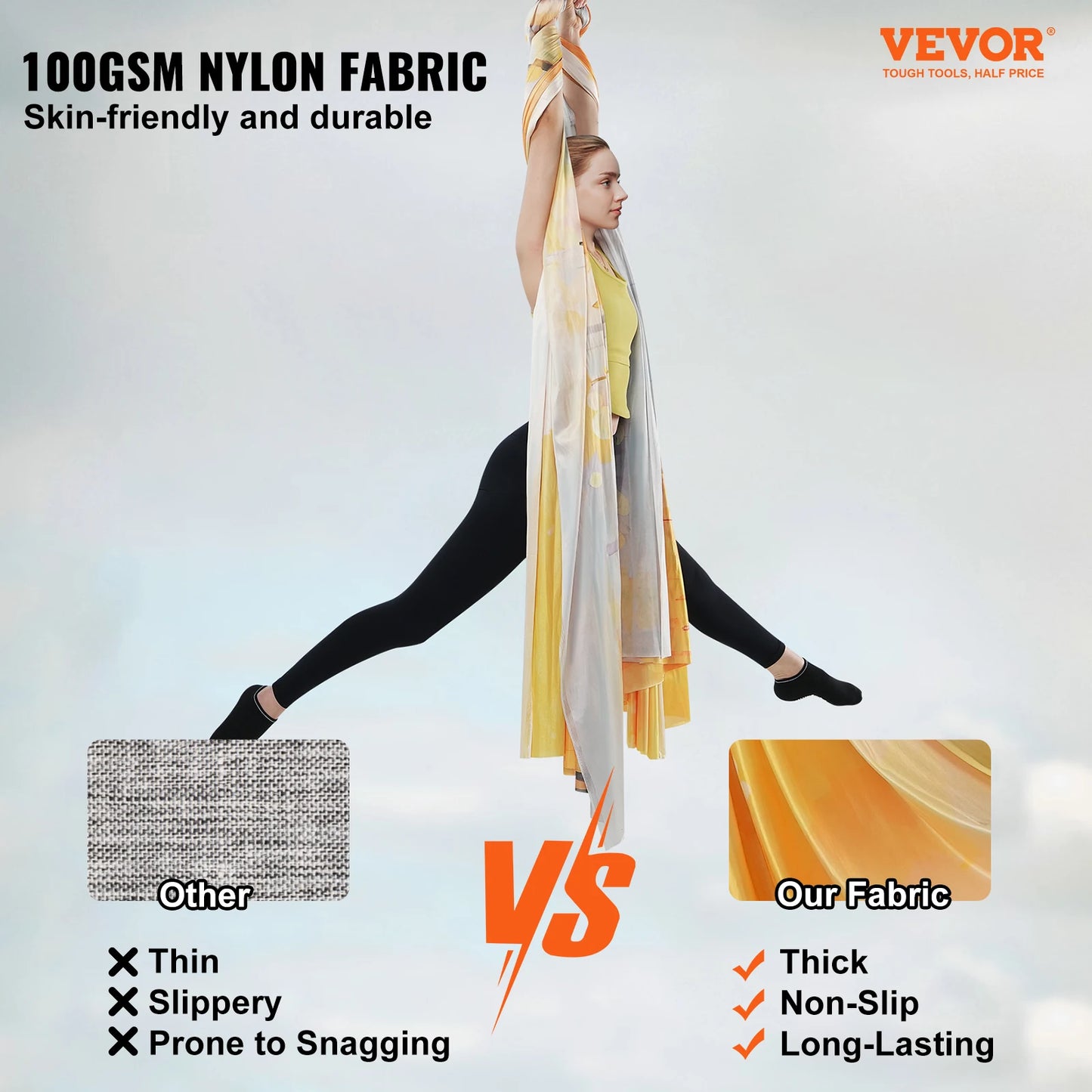 SucceBuy Aerial Yoga Hammock Kit With Nylon Rigging Hardware